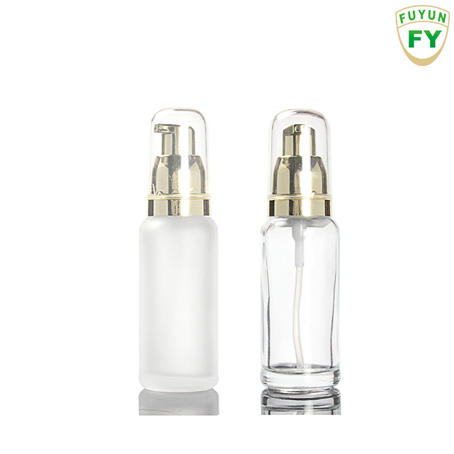 Fuyun Small quantity 40ml cosmetic skincare packaging frosted lotion glass bottle