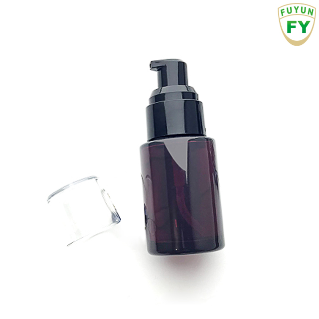Fuyun Small quantity Bostion Cylinder Fashion Oil Glass Lotion Pump Bottle