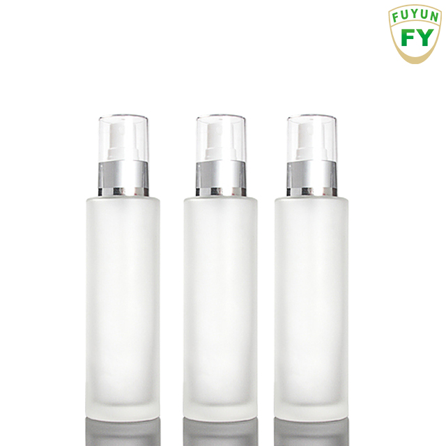 Fuyun Small quantity high quality cosmetic packaging frosted lotion pump bottle