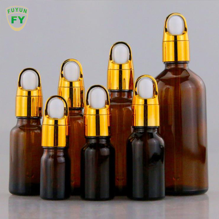 Fuyun Wholesale Wholesale Essential Oil 100ml Amber Brown Bottles Oil Essential Glass Dropper Bottle