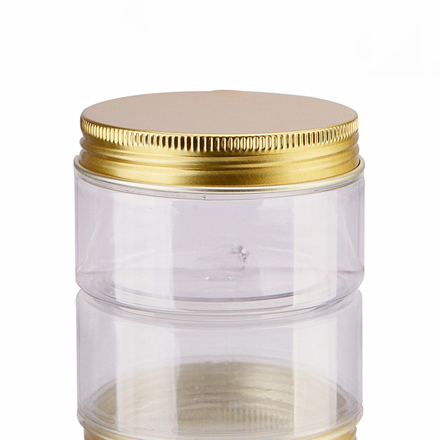 Fuyun clear plastic PET cosmetic cream jar 100g face container packaging