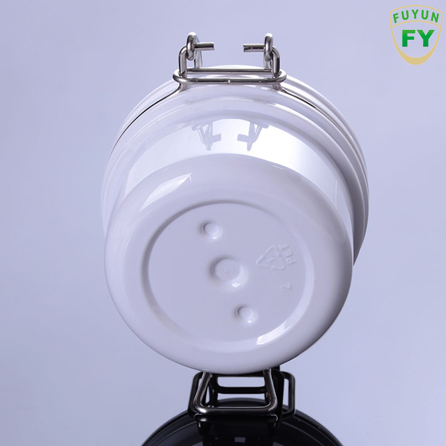 Fuyun food packaging empty plastic clear pet jar 120ml container with lid
