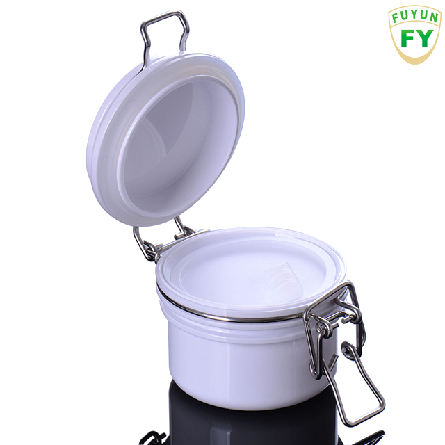 Fuyun food packaging empty plastic clear pet jar 120ml container with lid