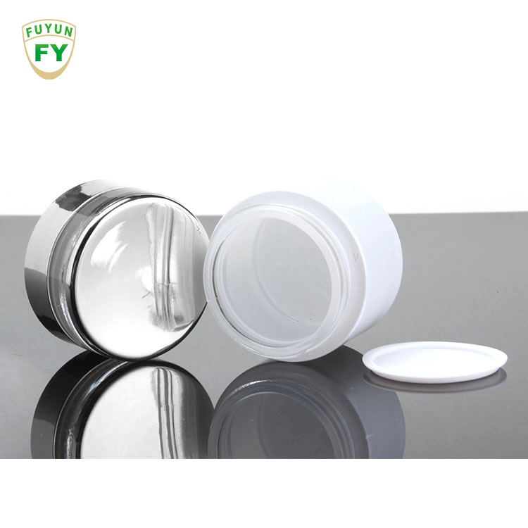 Fuyun glass cosmetic bottle set, glass cosmetic bottle set,cosmetics cream glass bottles and jars