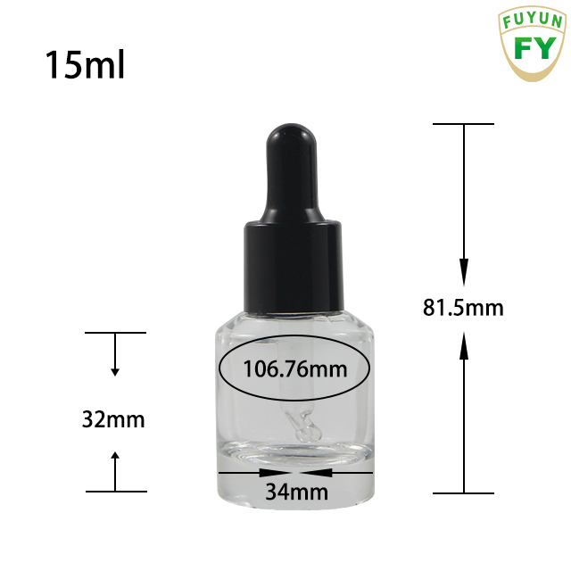 Fuyun in Stock Mini Sample Vials Essential Oil Bottles 15ml Frosted Glass Dropper Bottle
