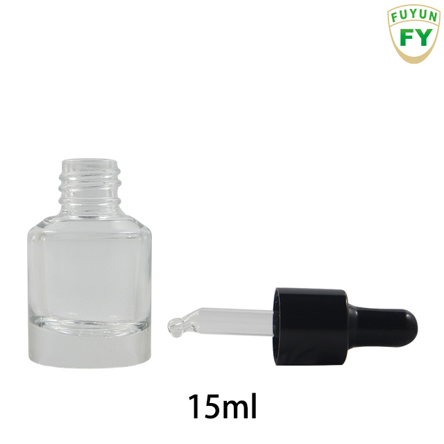 Fuyun in Stock Mini Sample Vials Essential Oil Bottles 15ml Frosted Glass Dropper Bottle