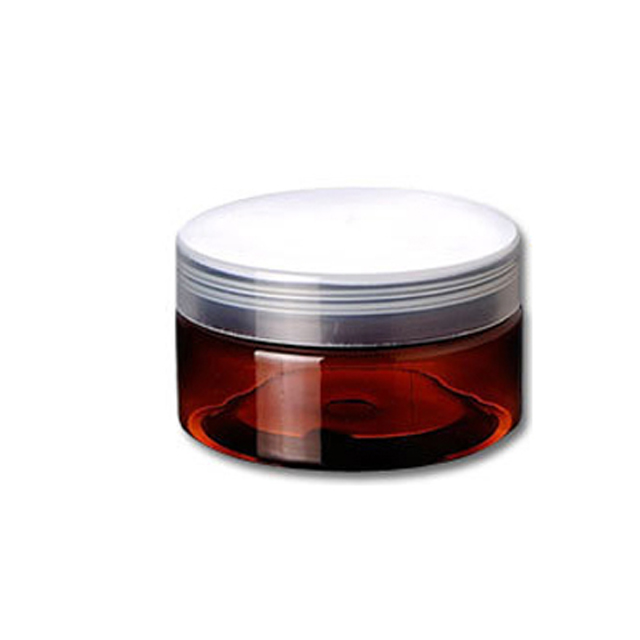 Fyun Amber frosted plastic PET cream jars amber cosmetic jars with inner seal