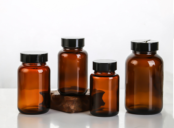 G.P.I33-400 Pharma wide mouth amber glass pill /,250ml,