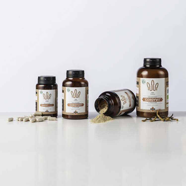 GENSYU Factory Price Health Care Pills Packaging Square/Circle Round Flip Cap Brown Pet Supplement Bottle New Tablet Bottle