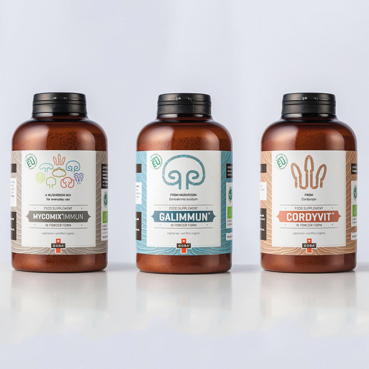 GENSYU Factory Price Health Care Pills Packaging Square/Circle Round Flip Cap Brown Pet Supplement Bottle New Tablet Bottle