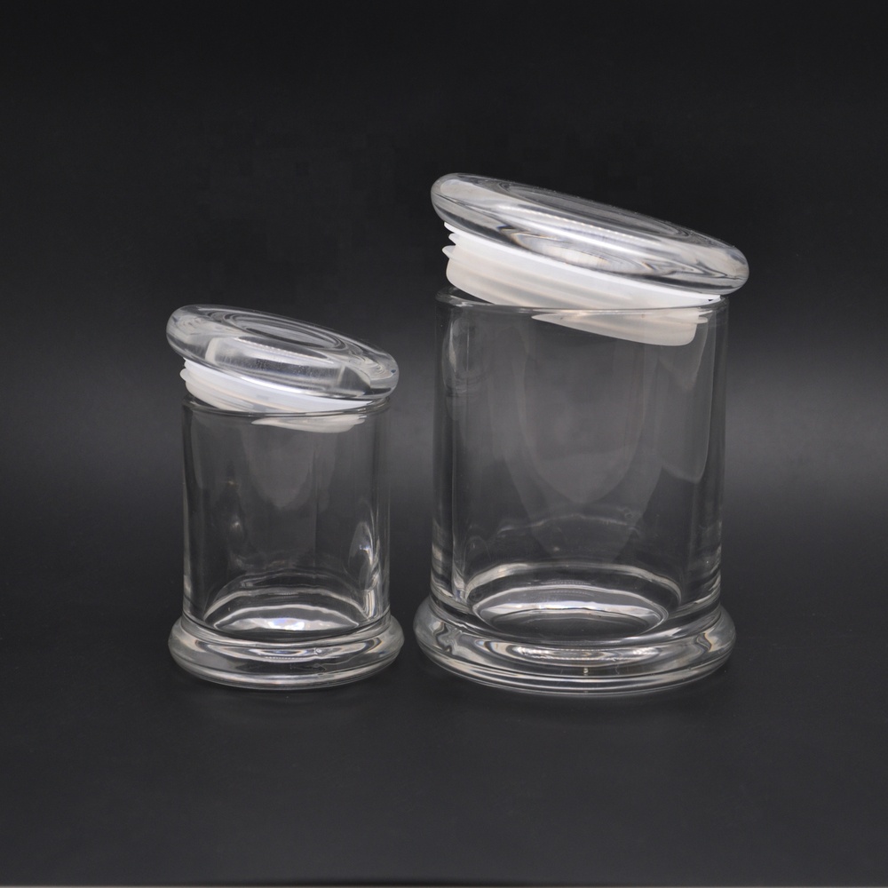 GJ35 Cosmetic Glass Jar 200Ml,8Oz Glass Jar With Lids