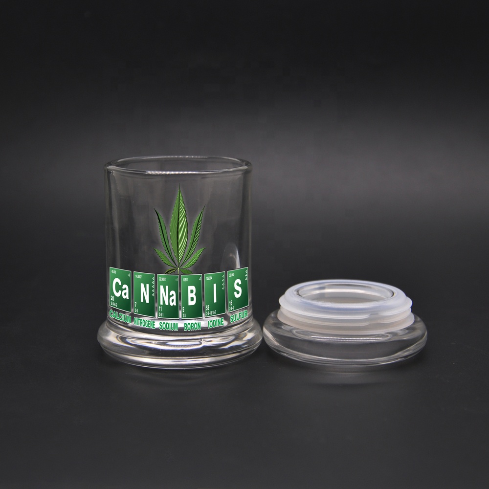 GJ35 Cosmetic Glass Jar 200Ml,8Oz Glass Jar With Lids
