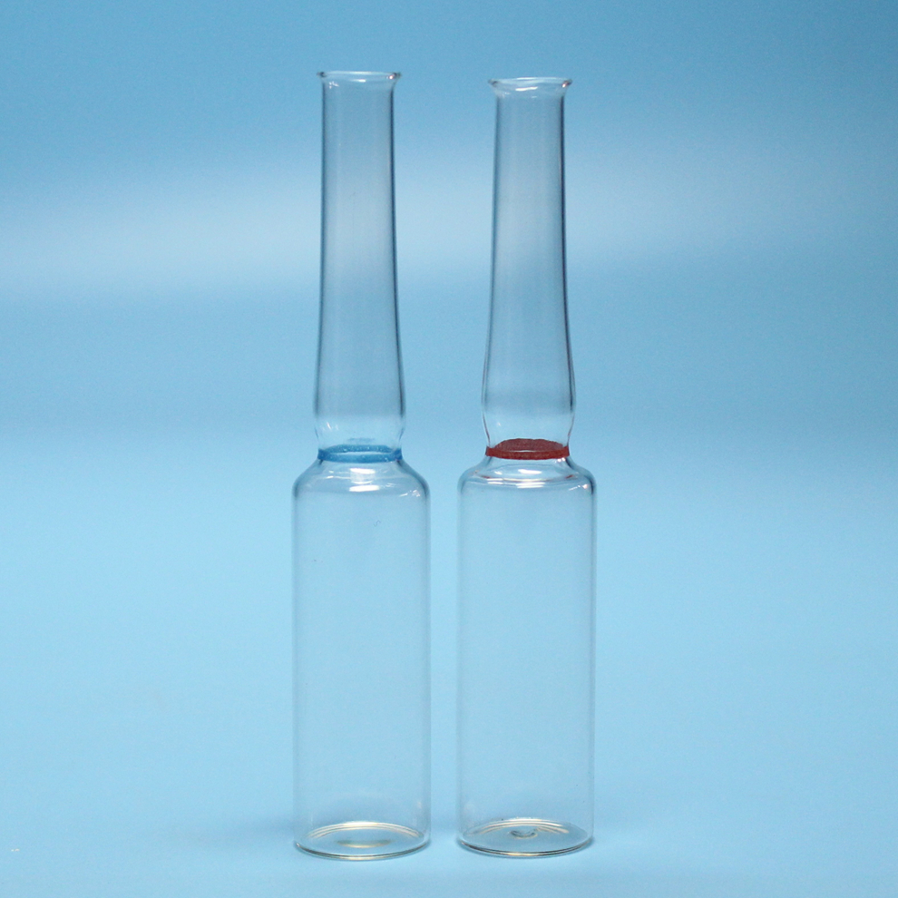 GMP Approved 1ml 2ml 5ml 10ml Open Glass Ampoule With Ring