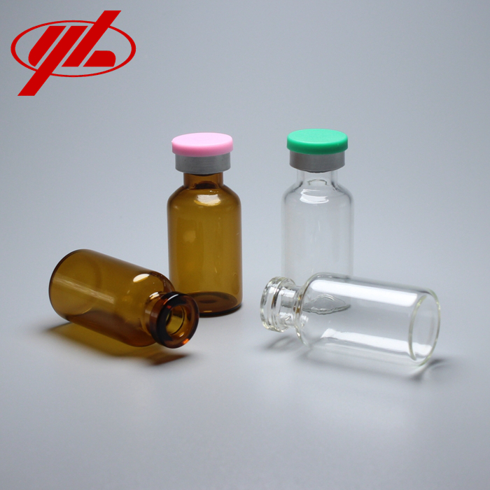 GMP Certified Small Glass Vial Bottle with Caps Crimp Top Glass Vial