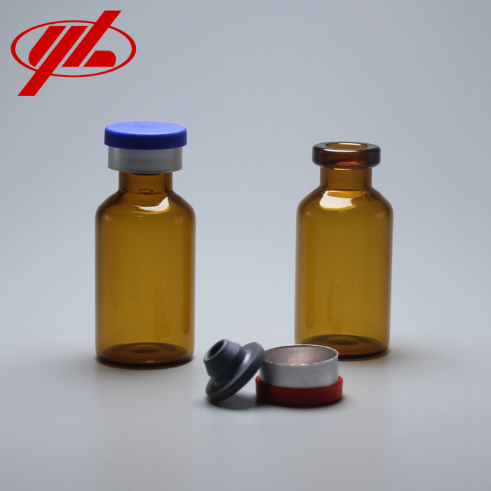 GMP Certified Small Glass Vial Bottle with Caps Crimp Top Glass Vial