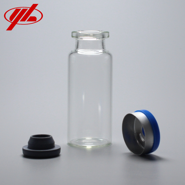 GMP Certified Small Glass Vial Bottle with Caps Crimp Top Glass Vial