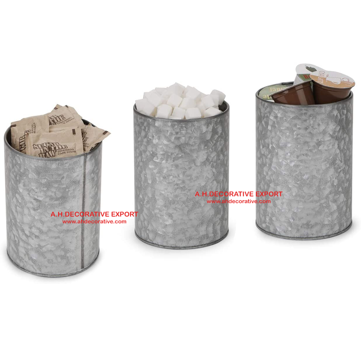 Galvanized Kitchen Storage Canister