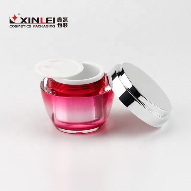 Garnet red luxury cosmetic jars cosmetics containers and packaging jar