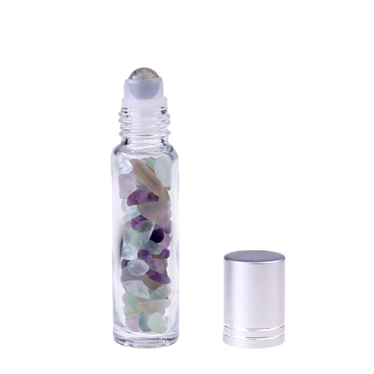 Gem Clear Essential Roller Top Ball Oils 10Ml Glass Bottle Natural Gemstone Roller