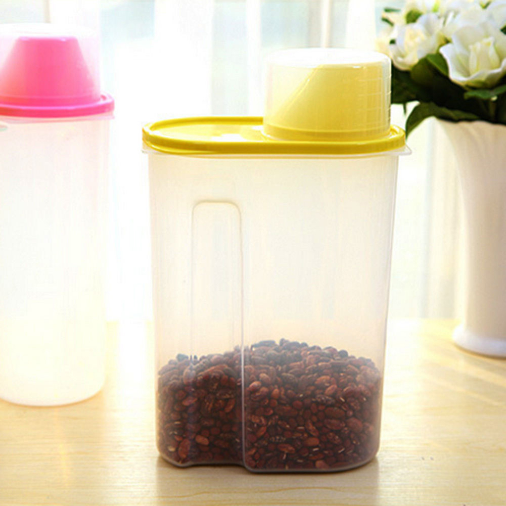 General Home Modern Plastic Spice Food Storage Jars With Lids