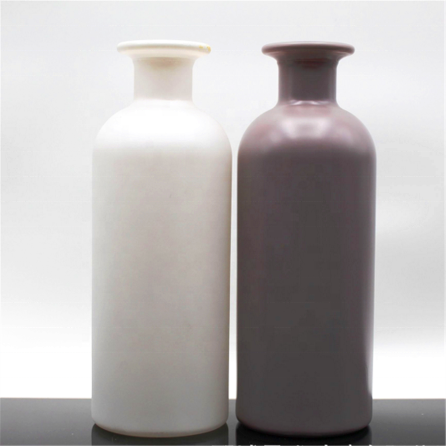 Gin Bottles with Cork Rum Vodka Glass 500ml Spirits Cork Cap Blue 1 40'H Round Beverage Super Flint Rubber Stopper Liquorpac