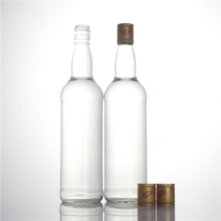 Gin Glass Bottles Vodka Spirits Clear Screw Cap Round 700 Ml One 40 HQ (about 34251pcs) RUM Acid Etch Liquorpac 30*35mm 480±10g