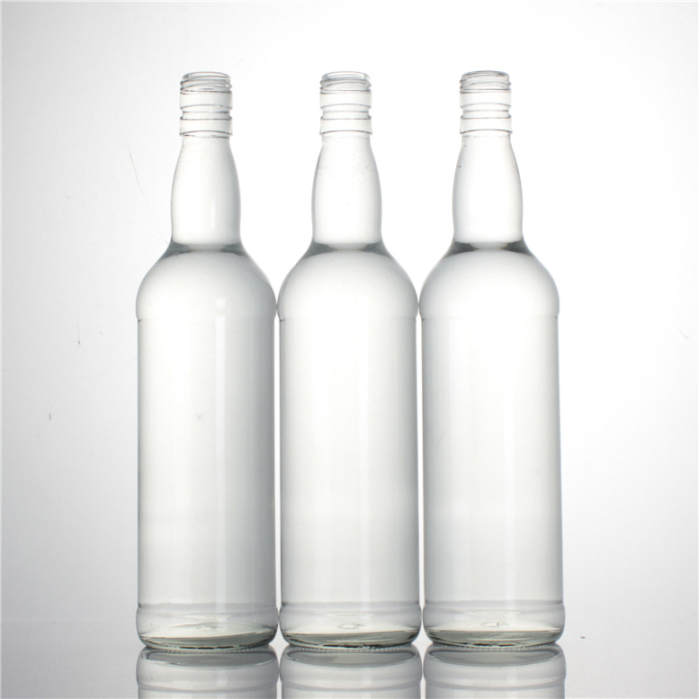 Gin Glass Bottles Vodka Spirits Clear Screw Cap Round 700 Ml One 40 HQ (about 34251pcs) RUM Acid Etch Liquorpac 30*35mm 480±10g