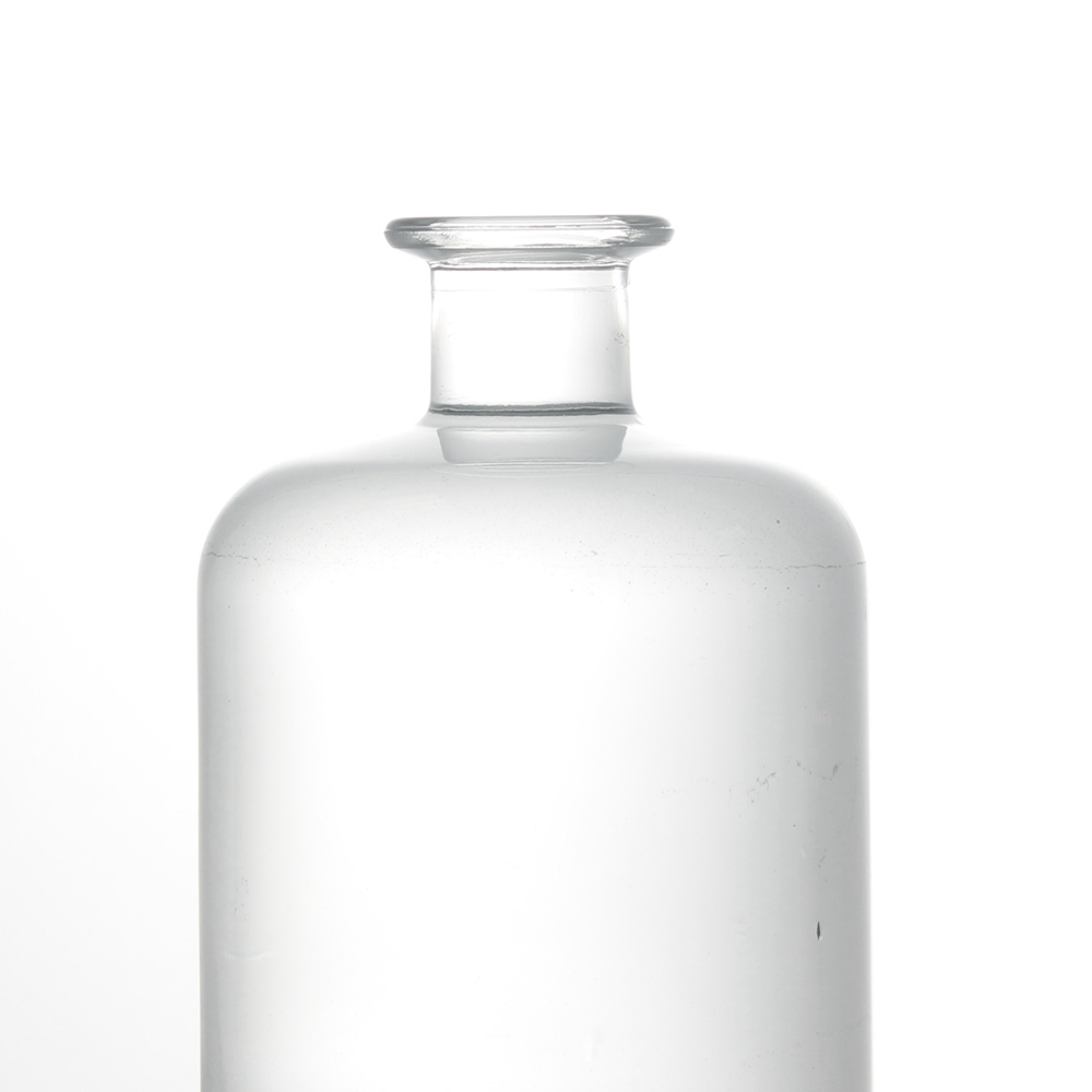 Gin Whisky Spirit Vodka Brandy Tequila Liquor Round Glass Bottle New Design Customized SPIRITS Clear Cork Matte 750 Ml Liquorpac