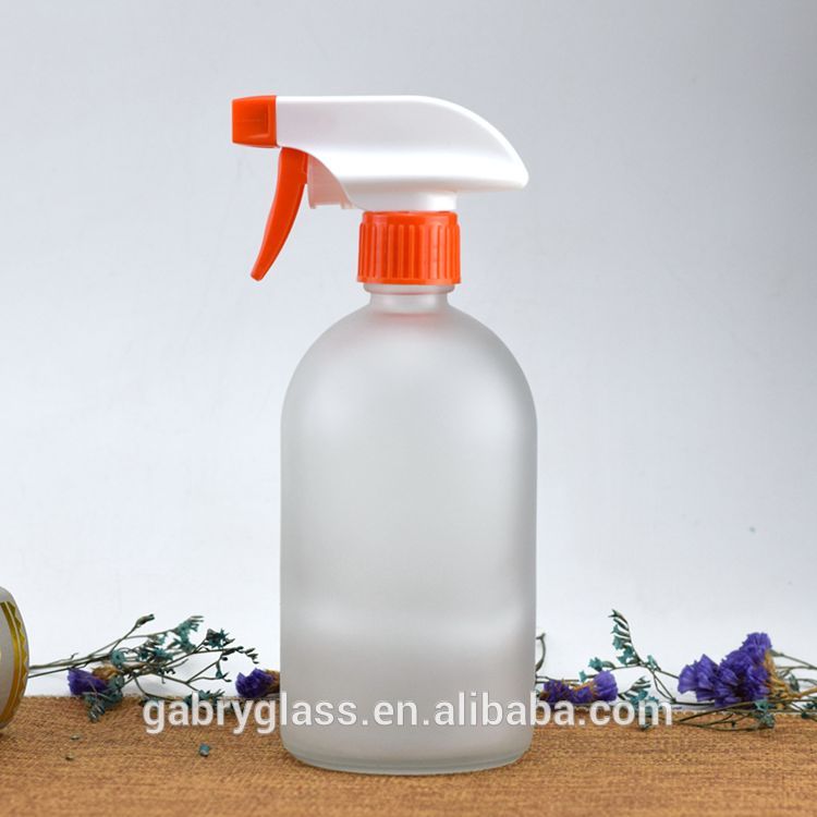 Glass 150ml 280ml 350ml 500ml Round Frosted Soap Pump Bottle