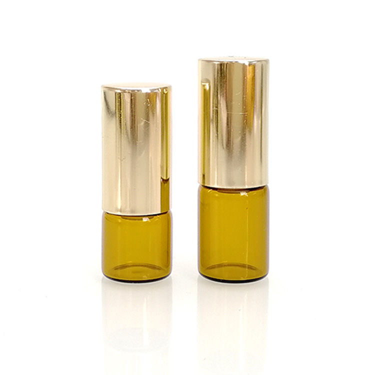 Glass 1ml 2ml 3ml 5ml amber blue clear perfume oil eye cream roll on bottle with roller ball