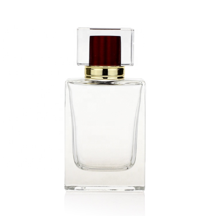 Glass Accessories Display Cosmetic Empty Perfume Bottle Factory China 30 Ml Pump Sprayer Square Shape Screen Printing 30ml X0812