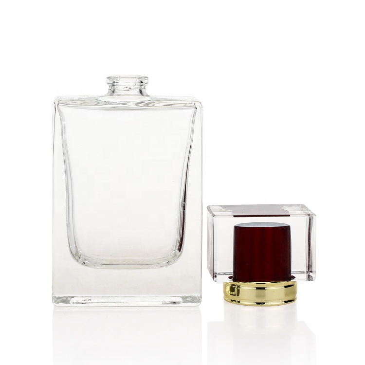 Glass Accessories Display Cosmetic Empty Perfume Bottle Factory China 30 Ml Pump Sprayer Square Shape Screen Printing 30ml X0812