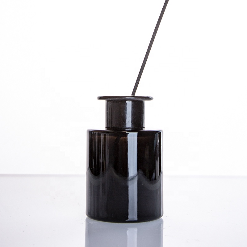 Glass Aroma Diffuser Reed Diffuser Bottle Black Home Fragrance Air Freshener