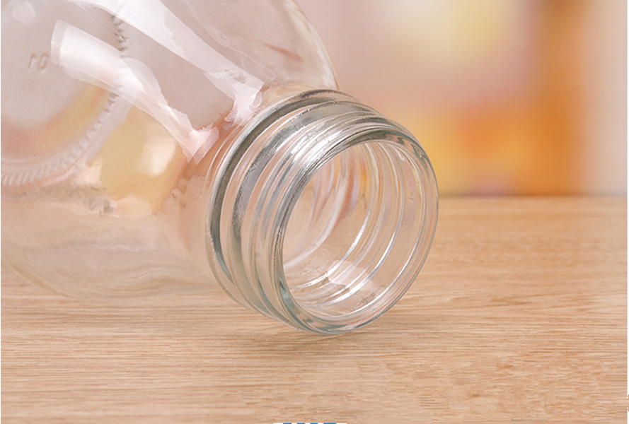 Glass Bottle 300ml Squat Milk Juice Beverage Mill-Shake Food Grade Glass Bottle