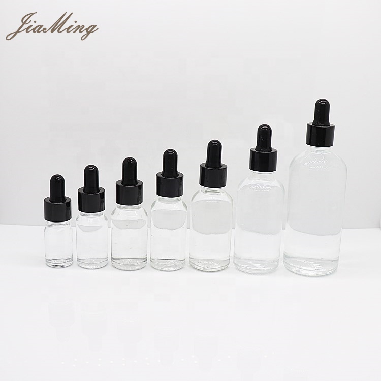 Glass Bottle 5ml 10ml 15ml 20ml 30ml 50ml 100ml 200ml Amber Brown Glass Dropper Essential Oil Bottle For Cosmetic Packaging