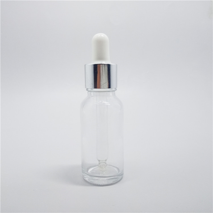 Glass Bottle Black Glass Perfume Dropper Bottle Glass Products Essential Oil Clear Cosmetic Packing Carton Box Screw Cap Round