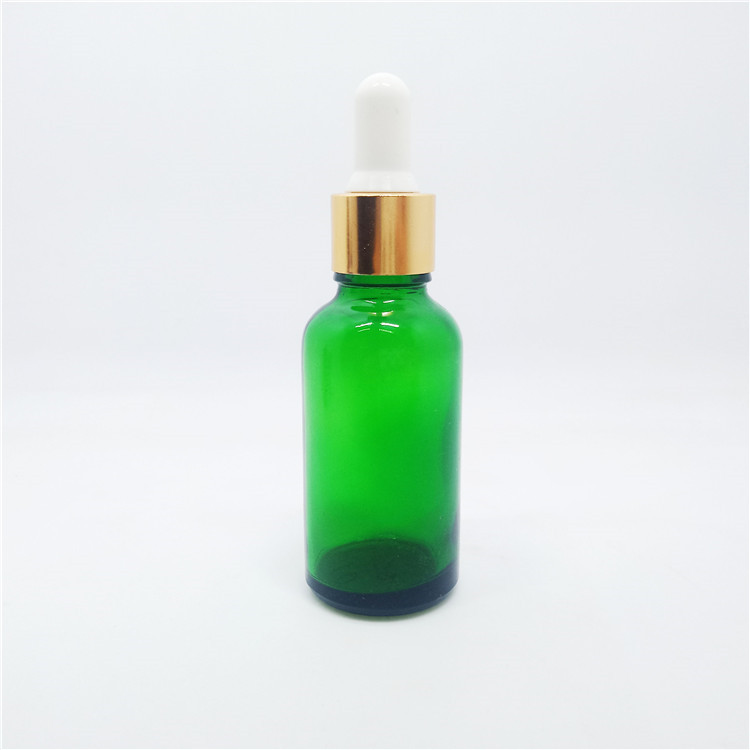 Glass Bottle Black Glass Perfume Dropper Bottle Glass Products Essential Oil Clear Cosmetic Packing Carton Box Screw Cap Round