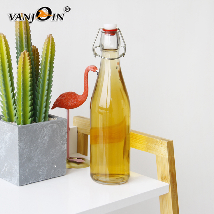 Glass Bottle Swing Top Clear 500ml 750ml 750 ml Wine Bottle For Sale