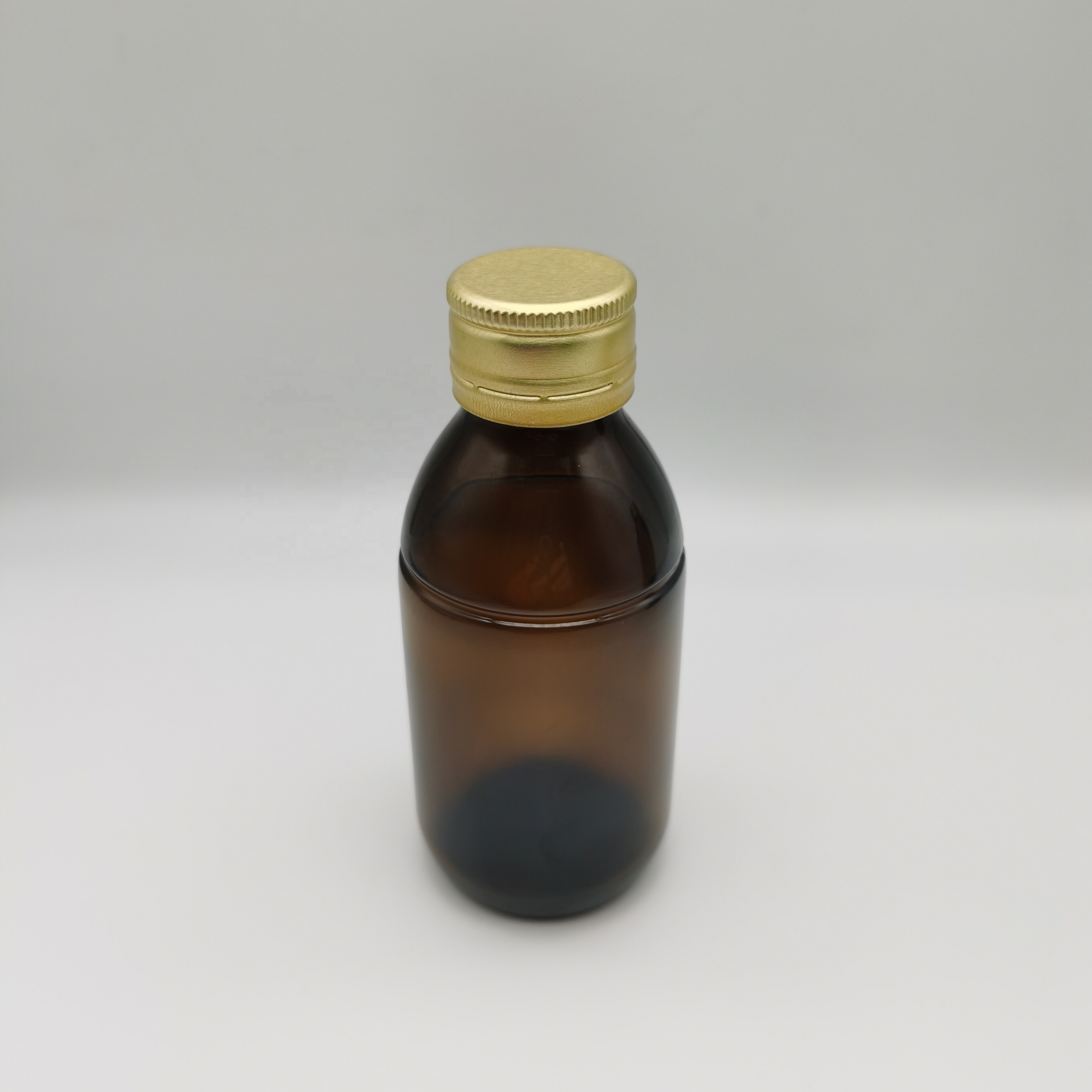 Glass Bottles Amber 125ml Screen Printing Screw Cap Liquid Medicine Pharmaceutical