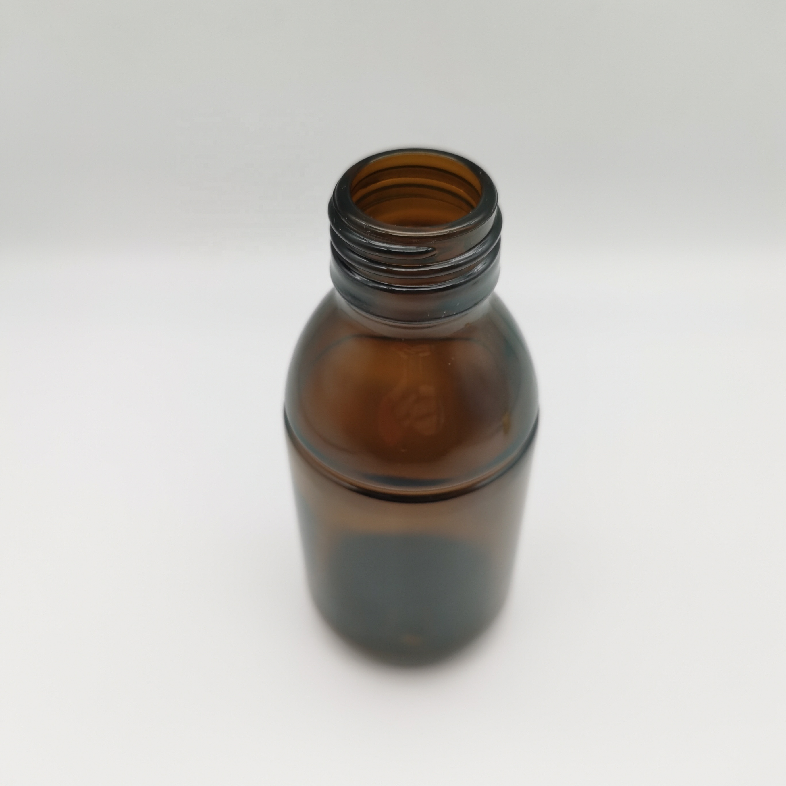 Glass Bottles Amber 125ml Screen Printing Screw Cap Liquid Medicine Pharmaceutical