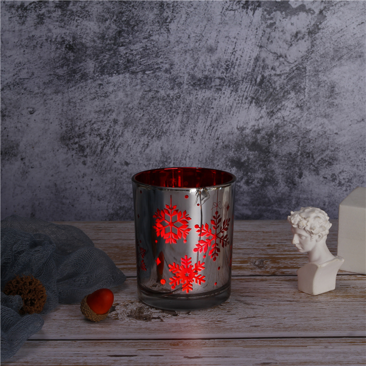 Glass Candle Jar High Quality Glass Candle Custom Scented Decorative Gift Frosted Glass Candle Jar