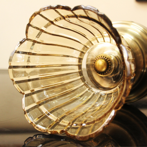 Glass Candy Jar For Candy Nuts Small Things Home Hotel Restaurant Wedding Gold Luxury Lead-Free Glass Jar For Dry Fruit