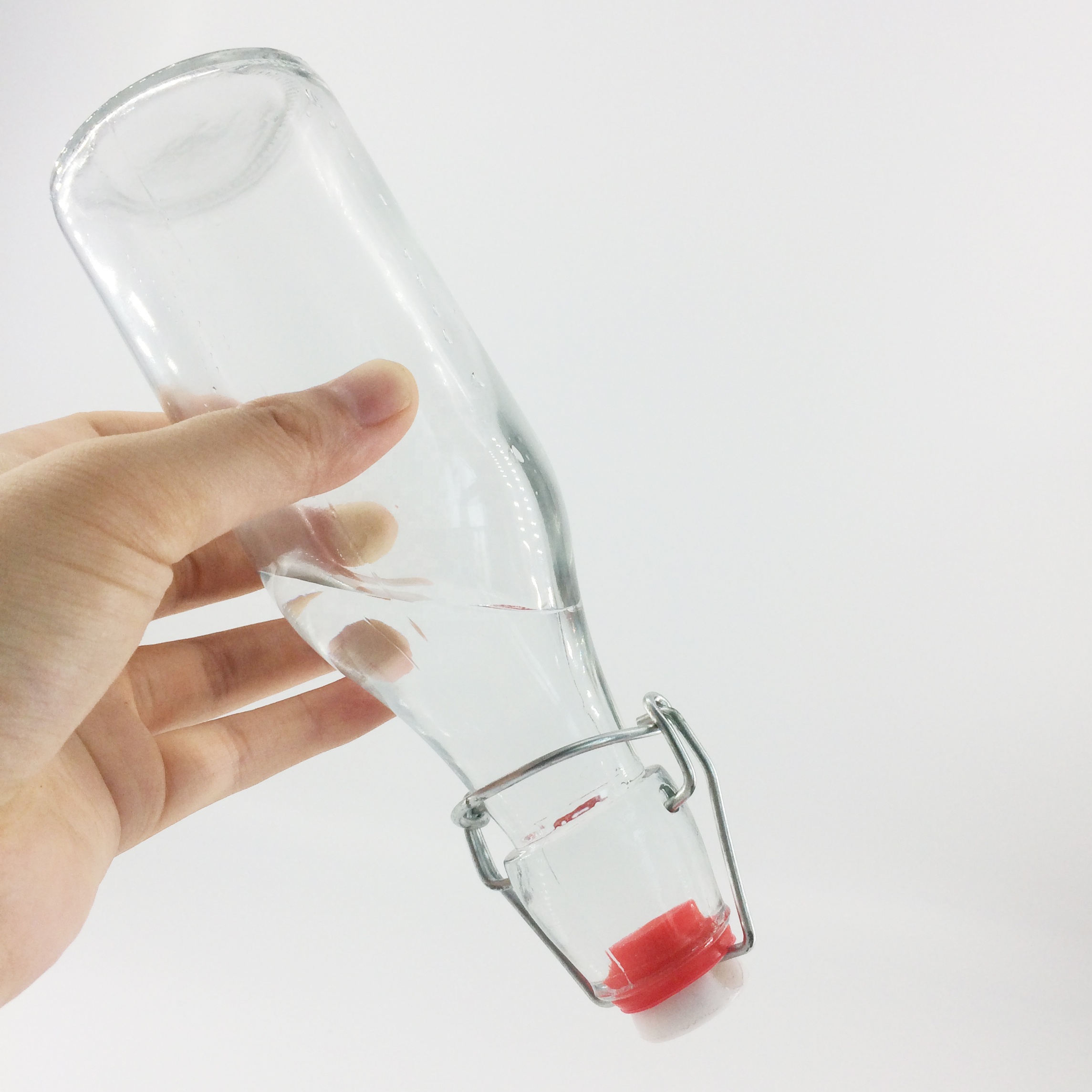 Glass Carafe Swing Top Bottles with Airtight Lids for Oil, Vinegar,Beer, Water, Kombucha, Kefir, Soda