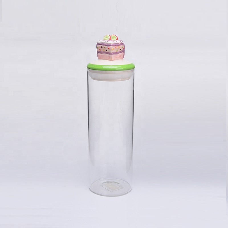 Glass Container Storage Jars With CERAMIC lid