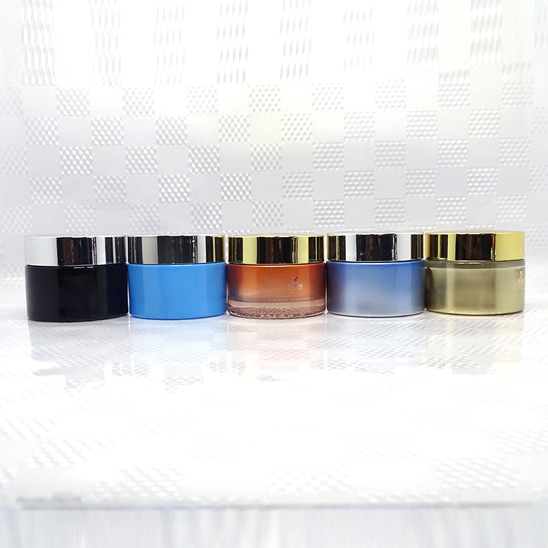 Glass Cosmetic Empty Jar Pot Cream Container Glass Lip Balm Jar glass jars for skincare