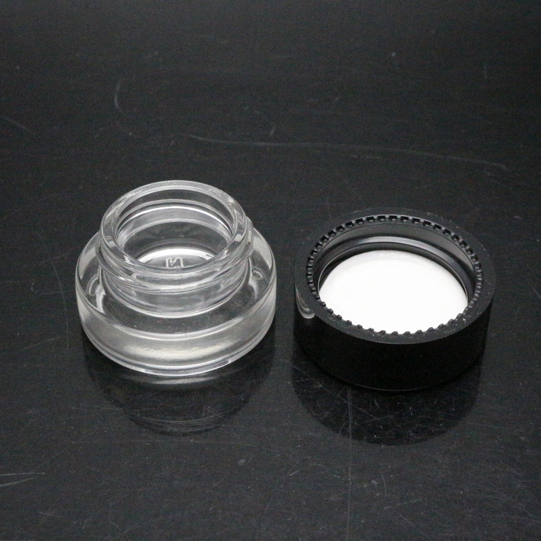 Glass Cosmetic Empty Jar Pot Cream Container Glass Lip Balm Jar