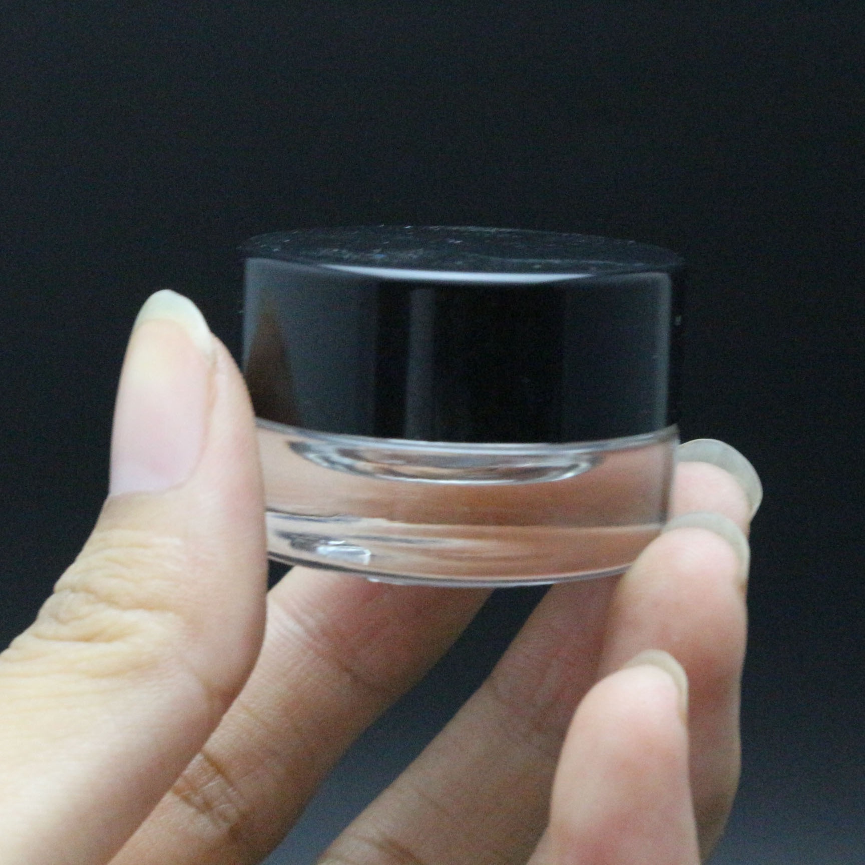 Glass Cosmetic Empty Jar Pot Cream Container Glass Lip Balm Jar