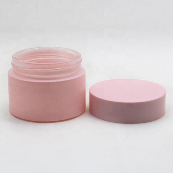 Glass Cosmetic Jar wholesale colored cream jars empty face cream containers 1 ounce