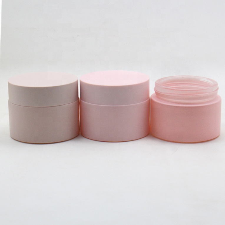 Glass Cosmetic Jar wholesale colored cream jars empty face cream containers 1 ounce