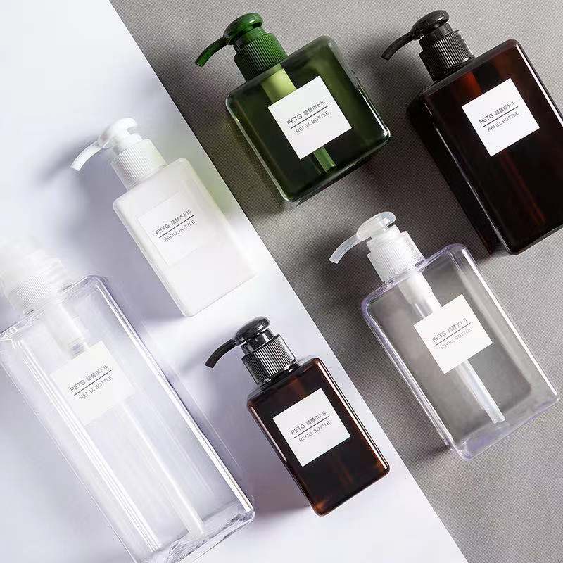 Glass Cosmetic Sanitizer Bottle with Lotion Pump